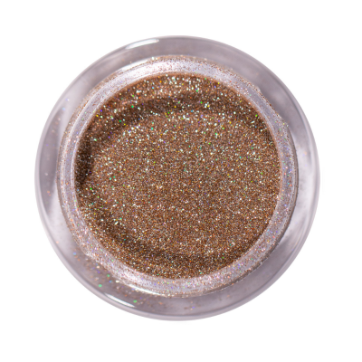 Starburst Glitter Gold Magnetic Nail Design - 1