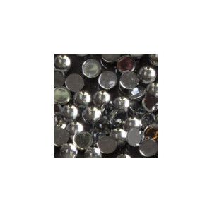 Rhinestones Round Clear M 100pcs