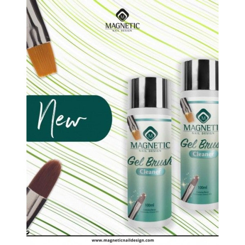 Препарат за почистване на четки за маникюр GEL BRUSH CLEANER 100 ML Magnetic Nail Design - 3