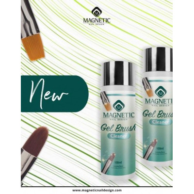 Препарат за почистване на четки за маникюр GEL BRUSH CLEANER 100 ML Magnetic Nail Design - 3