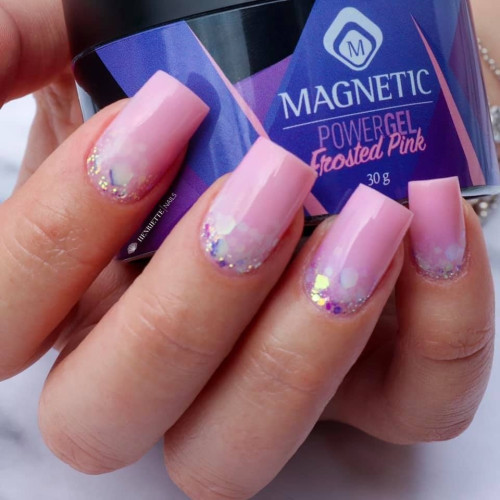 TUBE POWERGEL FROSTED PINK 50GR - розов пауър гел за изграйдане на нокти TUBE POWERGEL FROSTED PINK 50GR - розов пауър гел за изграйдане на нокти