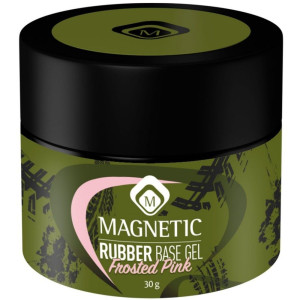 Rubber Base FROSTED PINK 30 ml TPO-FREE | Каучукова основа Magnetic Nail Design - 1