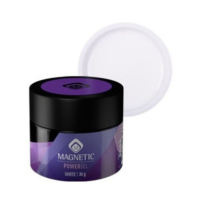 Powergel White 30g TPO Free Magnetic Nail Design - 1