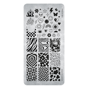 Шаблони за печати за нокти Stampingplate 64 Vibing  118667