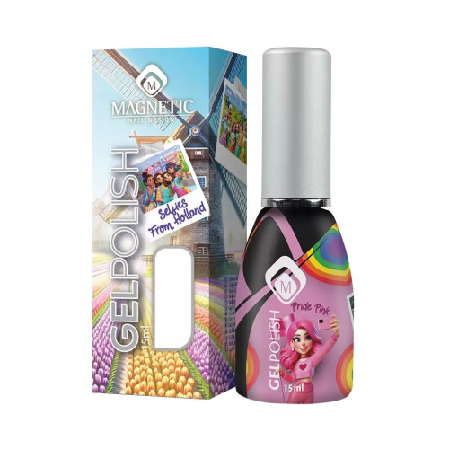 Геллак Pride Pink TPO-FREE Magnetic Nail Design - 3