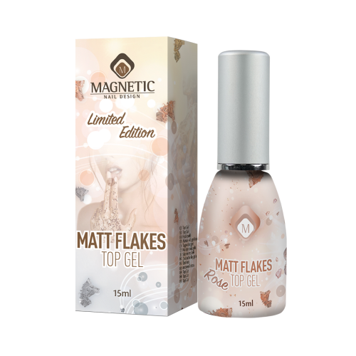 Мат топ гел – Розово златен ефект за професионален маникюр TPO Free  - 1