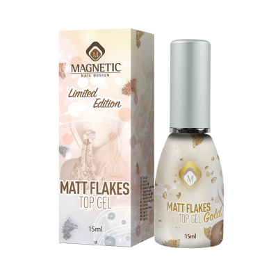 Мат топ гел – Златен ефект за професионален маникюр TPO Free  - 1