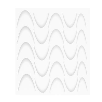 Flawless French White Самозалепващ стикер френски маникюр  - 2