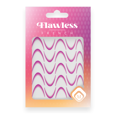 Flawless French Pink Самозалепващ стикер френски маникюр  - 1