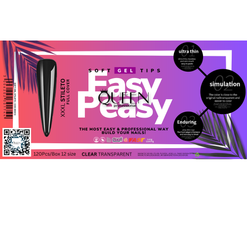 Гел типсите за маникюр стилето ХХЛ дължина  - 1