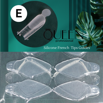 Силиконови форми за френч с горни форми (E) стилето маникюр  - 1