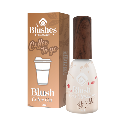 Blushes Flat White 15 ml TPO Free Magnetic Nail Design - 3 Blushes Flat White 15 ml TPO Free Magnetic Nail Design - 3