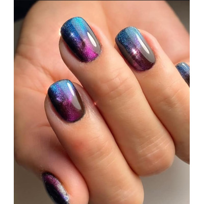 Holografic Cat Eye Top Gel 15 ml TPO Free Magnetic Nail Design - 4