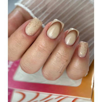 Мат топ гел – Розово златен ефект за професионален маникюр TPO Free  - 5