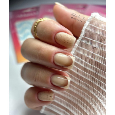 Мат топ гел – Розово златен ефект за професионален маникюр TPO Free  - 6