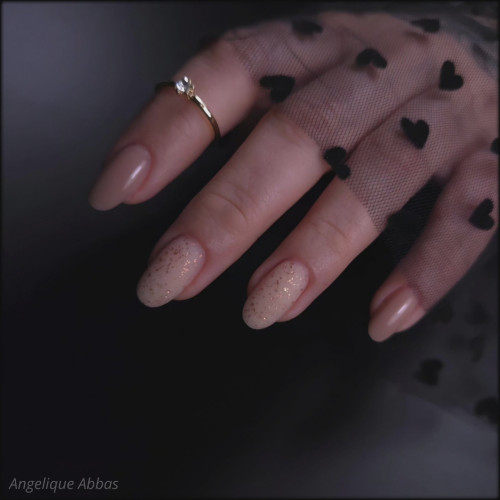 Мат топ гел – Розово златен ефект за професионален маникюр TPO Free  - 7