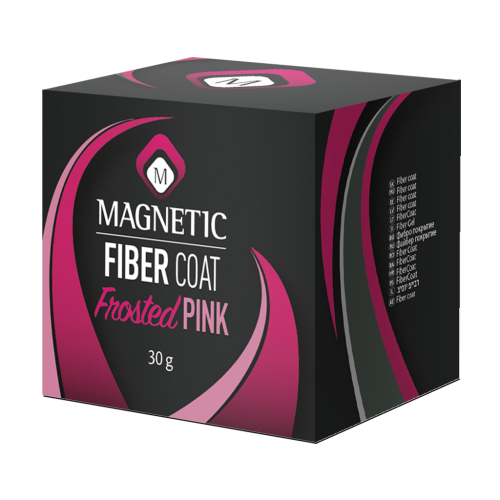 Fiber Coat Frosted Pink 30 gr Tpo-free Magnetic Nail Design - 2