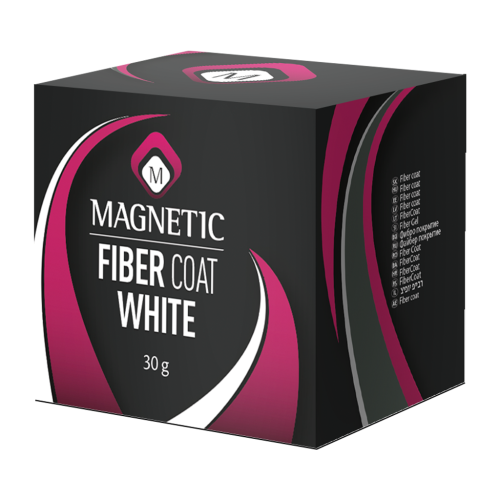 Fiber Coat White (млецно бяло) 30 gr Magnetic Nail Design - 3
