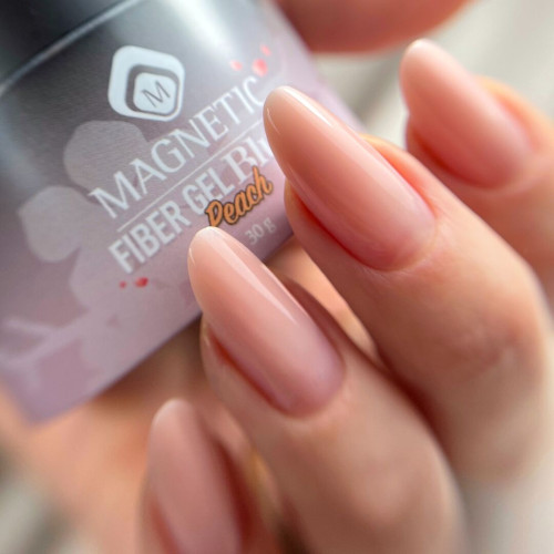 TPO-FREE Magnetic Fiber Gel Blush Peach 5 gr Magnetic Nail Design - 2