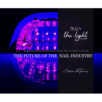 Професионална лампа The Light UV/LED Бял корпус със червена светлина.  - 1