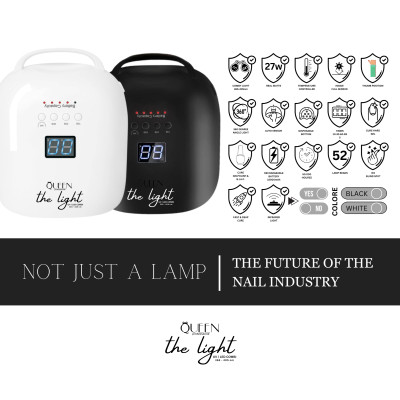 Професионална лампа The Light UV/LED Бял корпус със червена светлина.  - 7