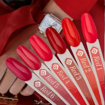 Геллак червен 3 - Gelpolish Red 3 7ml Magnetic Nail Design - 3