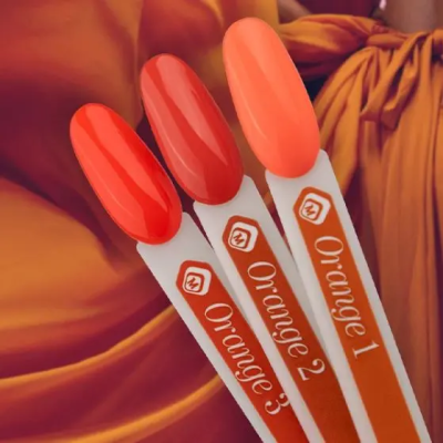 Геллак оранжев 3 - Gelpolish Orange 3 7ml Magnetic Nail Design - 3